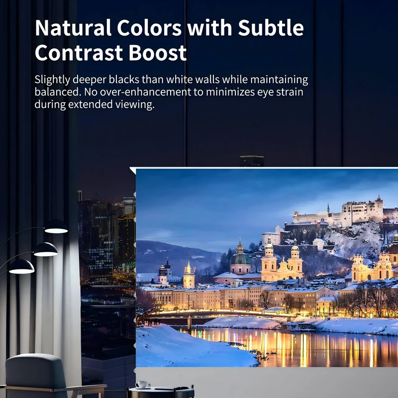 WUPRO Cinema LeApex Smart Motorized Floor Rising Screen Soft Matte Grey