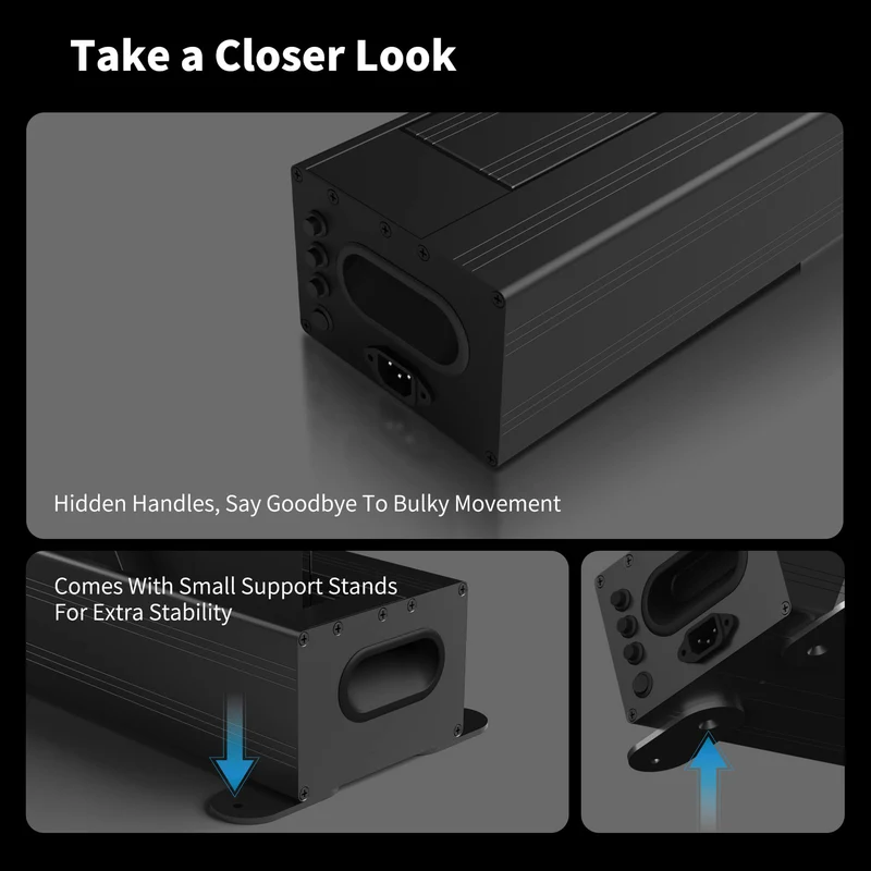 WUPRO Cinema LeApex ALR Smart Motorized Floor Rising Screen Black Crystal