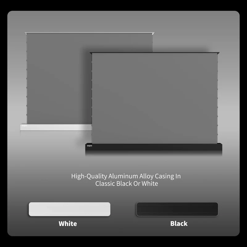 WUPRO Cinema LeApex Smart Motorized Floor Rising Screen Grey Crystal