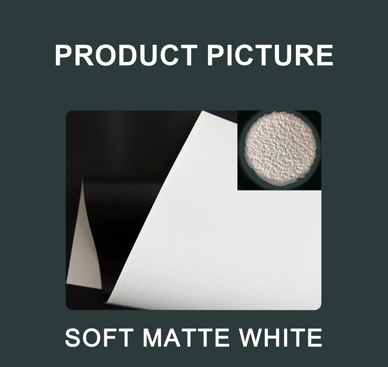 WUPRO Cinema LeApex Smart Motorized Floor Rising Screen Soft Matte White