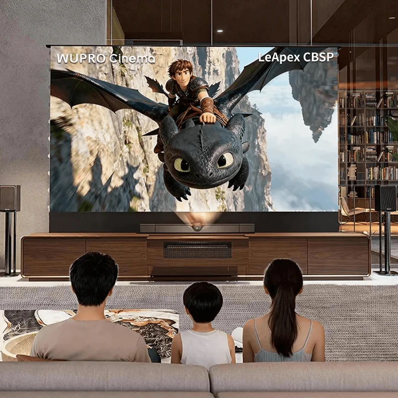 WUPRO Cinema SWEETHEART Invisible Ultra Short Throw Projector Laser TV Cabinet