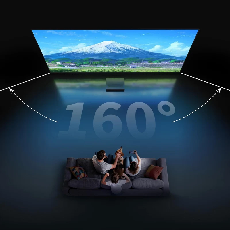 WUPRO Cinema Gallery ALR Fixed Frame Screen Black Crystal