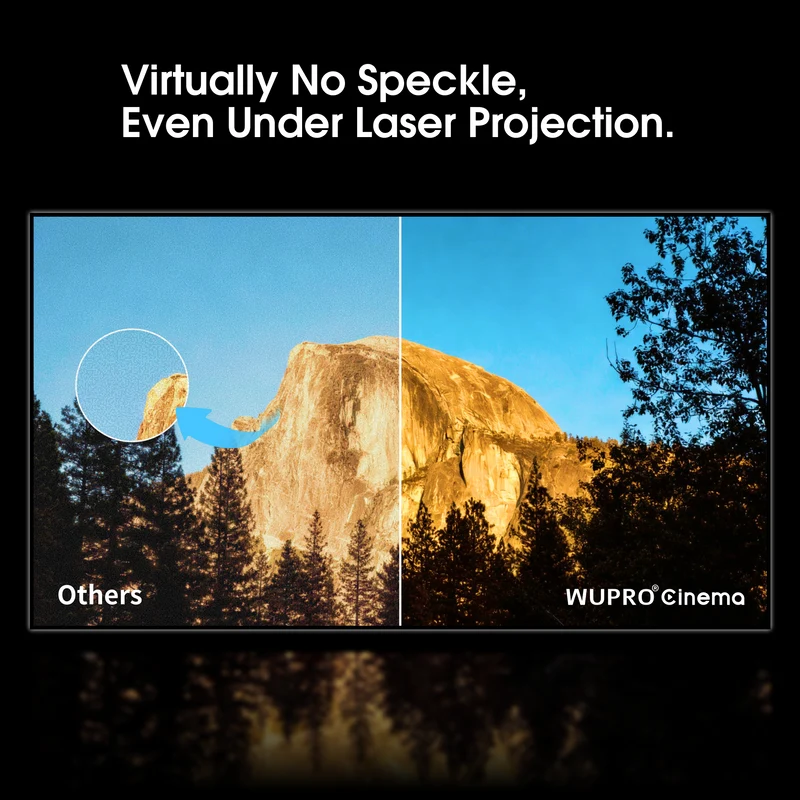 WUPRO Cinema Gallery Fixed Frame Screen Soft Matte White