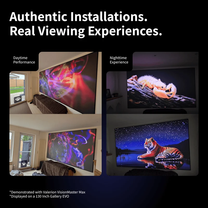 WUPRO Cinema Gallery Series CLR Anti-Speckle Fixed Frame Screen Lenticular LT