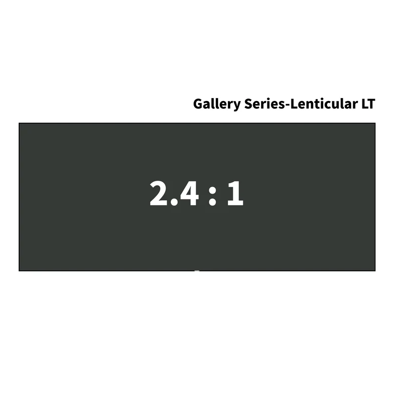 WUPRO Cinema Gallery Series CLR Anti-Speckle Fixed Frame Screen Lenticular LT