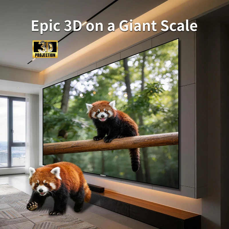 WUPRO Cinema 150 inch SEAMLESS Peacock Evo ALR Fixed Frame Screen Fresnel