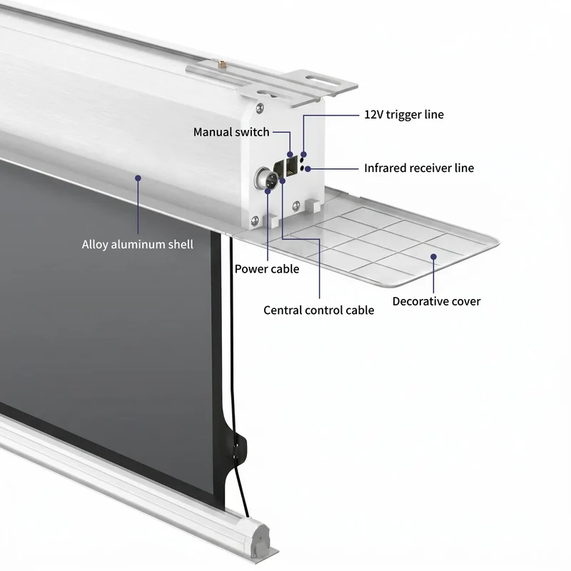 WUPRO Cinema Cirrus Smart Motorized In-Ceiling Screen