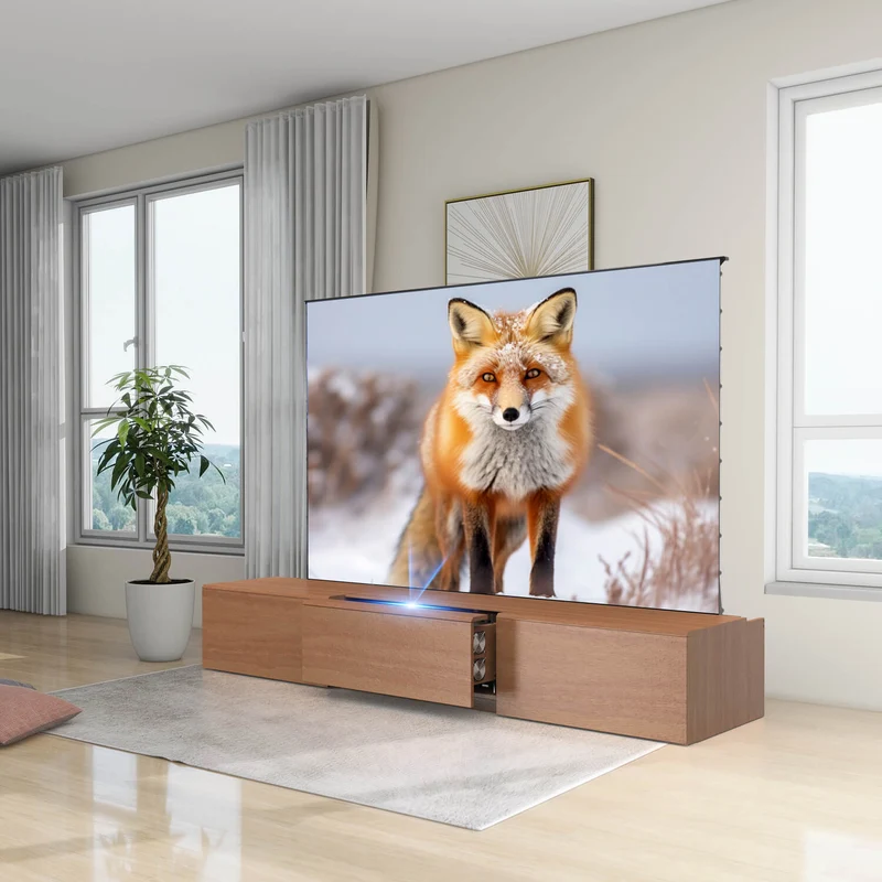 WUPRO Cinema DSP-580S Ultra Short Throw Projector Laser TV Cabinet