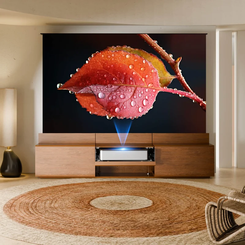 WUPRO Cinema DR-500 Ultra Short Throw Projector Laser TV Cabinet