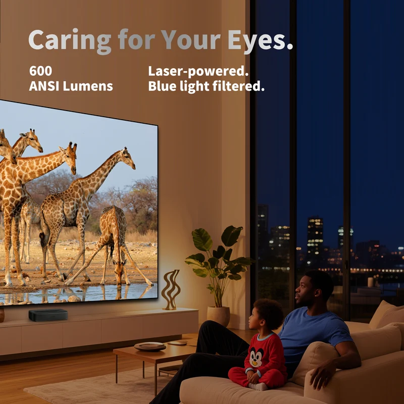 WUPRO Cinema G3 Triple Laser Mini UST Smart Projector