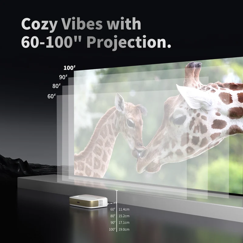 WUPRO Cinema G3 Triple Laser Mini UST Smart Projector