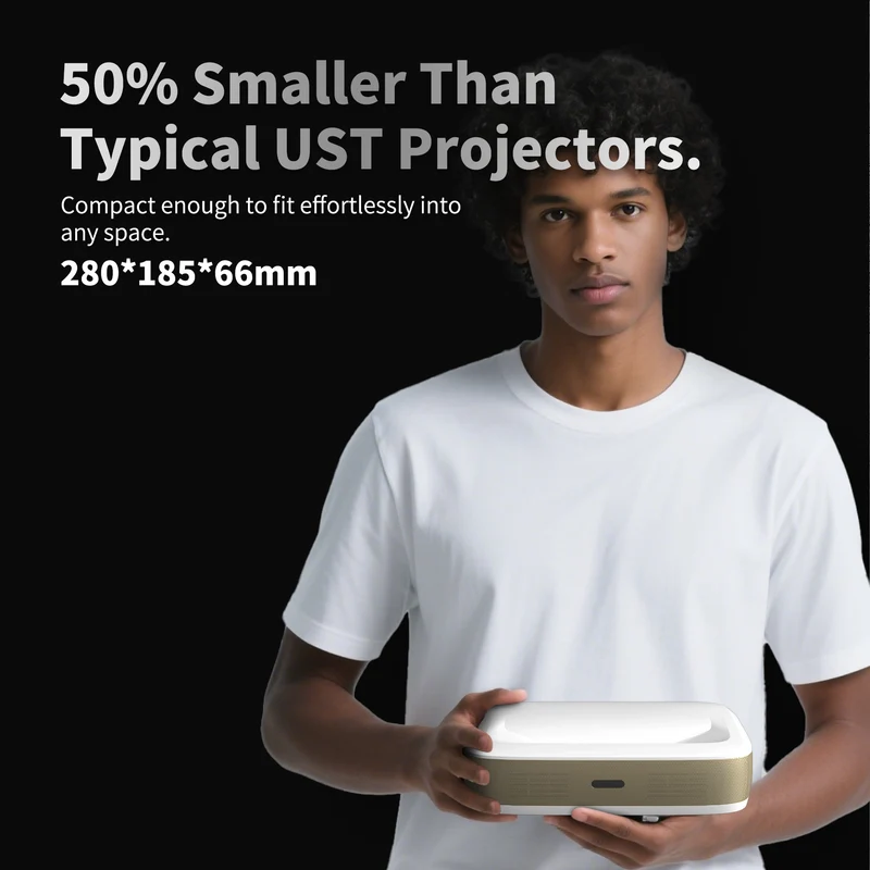 WUPRO Cinema G3 Triple Laser Mini UST Smart Projector
