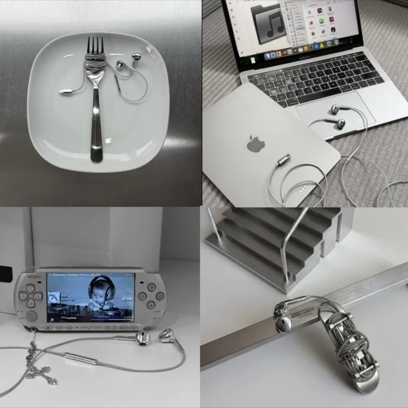 Chrome Earphones by RetroGoods™