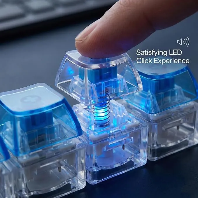 LED Keyboard Fidget Keyring by RetroGoods™