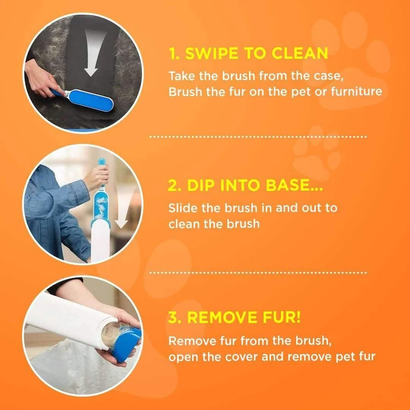 Pet Hair Remover Brush (Double Side) by RetroGoods