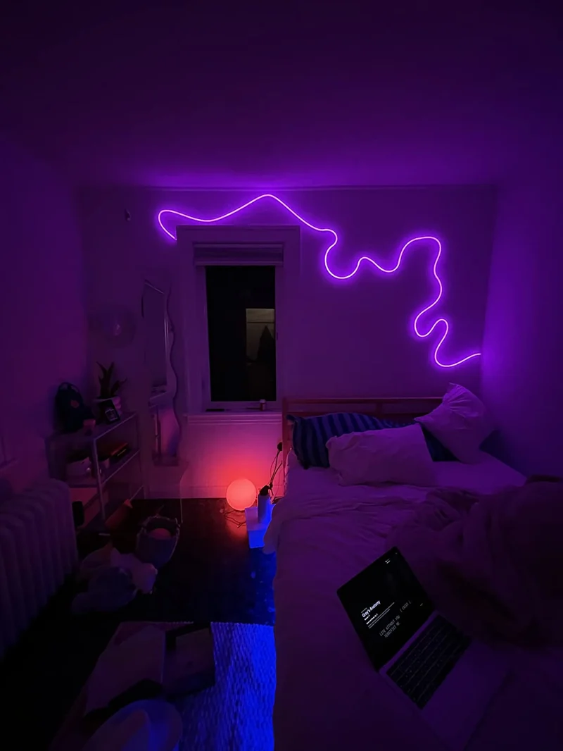 NeonGlow Smart Rope Strip Light with Music Syncing (5 Meters) by RetroGoods™
