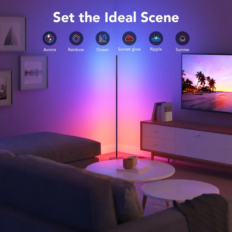 LED Corner Floor Lamp / Zenith Lamp by RetroGoods