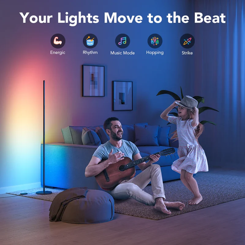 LED Corner Floor Lamp / Zenith Lamp by RetroGoods