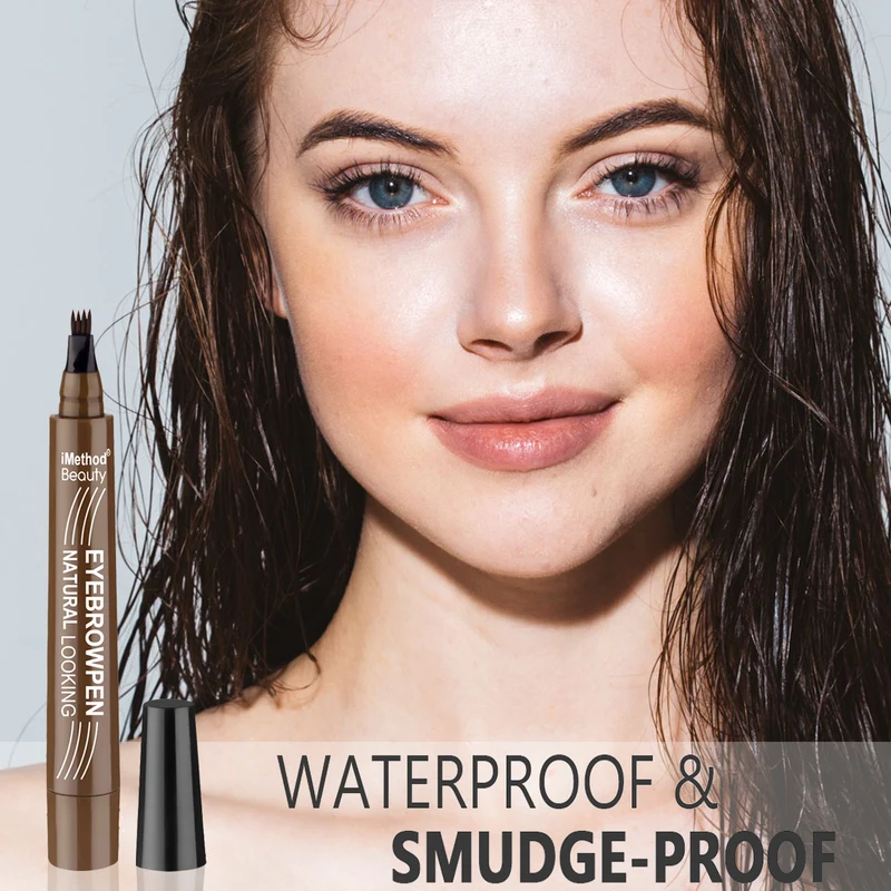 Eyebrow Pen, Waterproof & Long Lasting (Pack of 2)