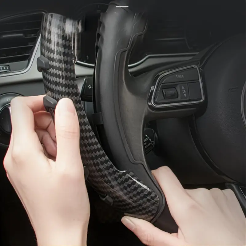 Carbon Fiber Anti-Slip Steering Wheel Cover (Premium Quality)