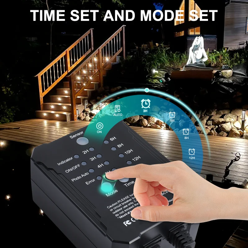 SMY Lighting Dimmable LED Deck Lights 20Pack with Timer and Photocell Sensor