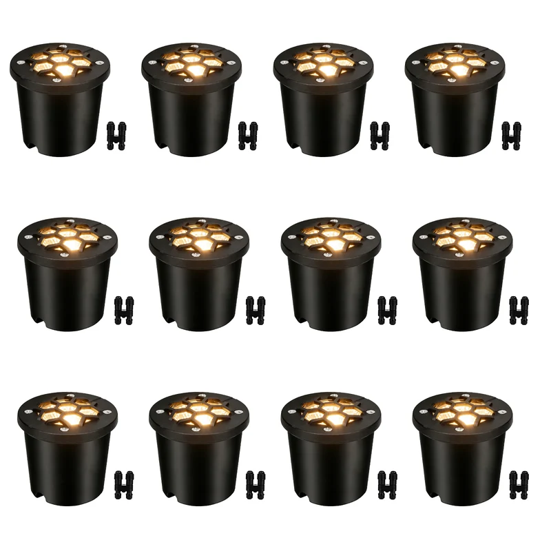 SMY Lighting 12W Landscape LED In Ground Lights Outdoor Warm White
