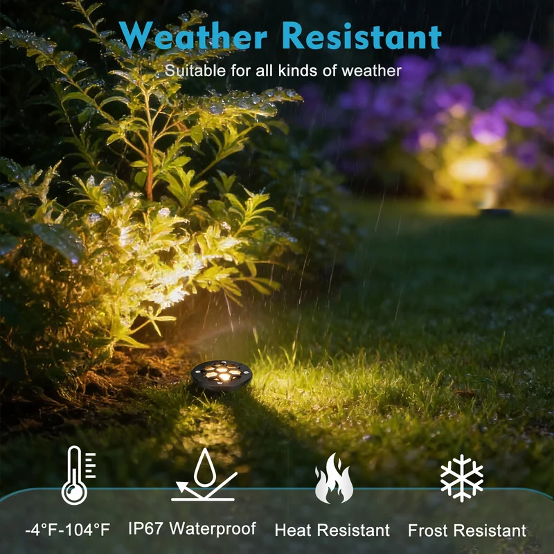 SMY Lighting 12W Landscape LED In Ground Lights Outdoor Warm White