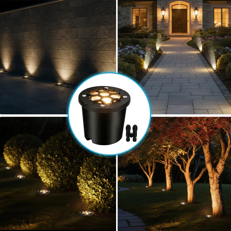 SMY Lighting 12W Landscape LED In Ground Lights Outdoor Warm White