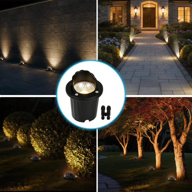 SMY Lighting 12W Landscape LED In Ground Lights Outdoor Warm White