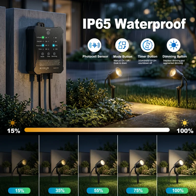 SMY Lighting All-in-One Low Voltage Landscape Lights