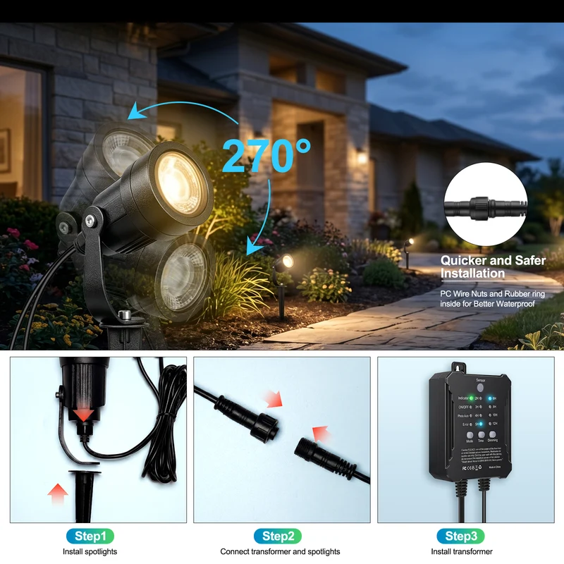 SMY Lighting All-in-One Low Voltage Landscape Lights