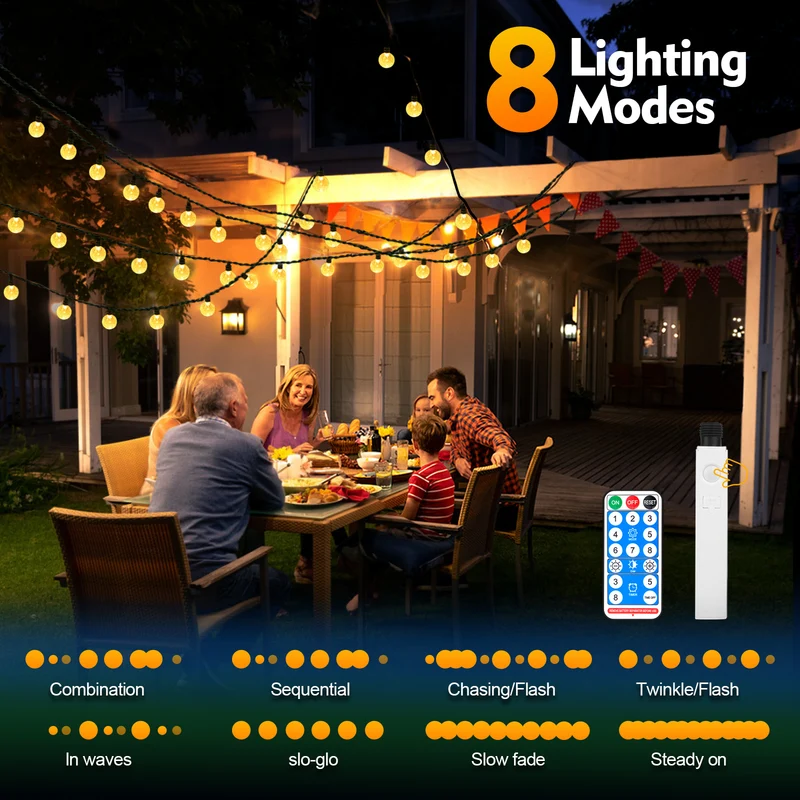 SMY Lighting 16FT Rechargeable Battery String Light