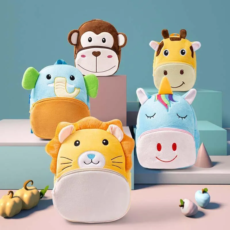 Children's Plush Animal Backpacks