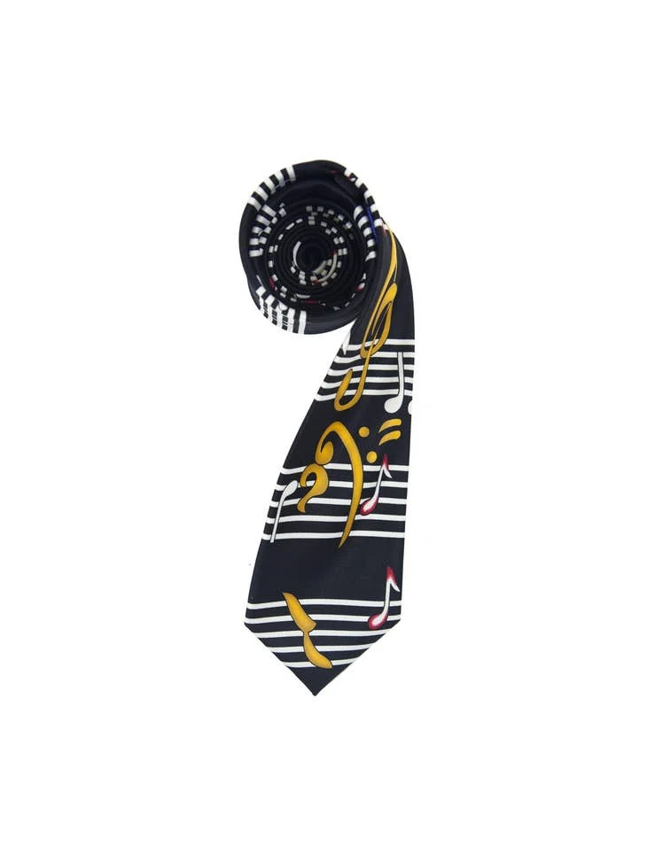 Music Note Novelty Tie