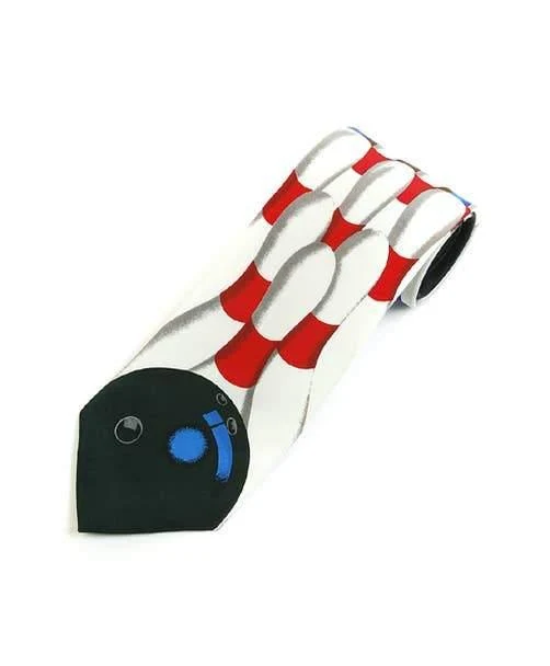 Bowling Lane Novelty Tie