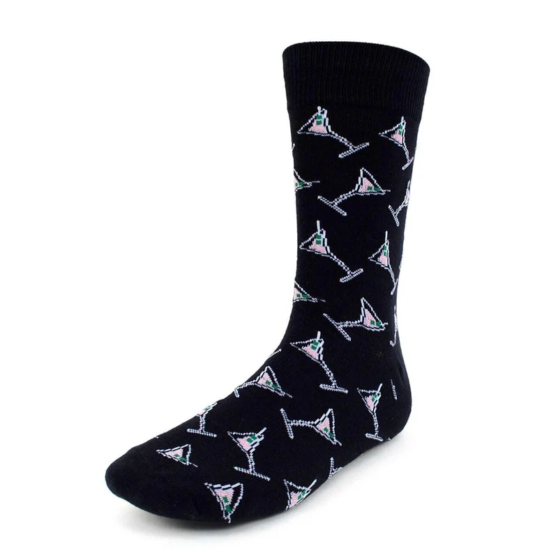 Martini Glass Socks (Mens)