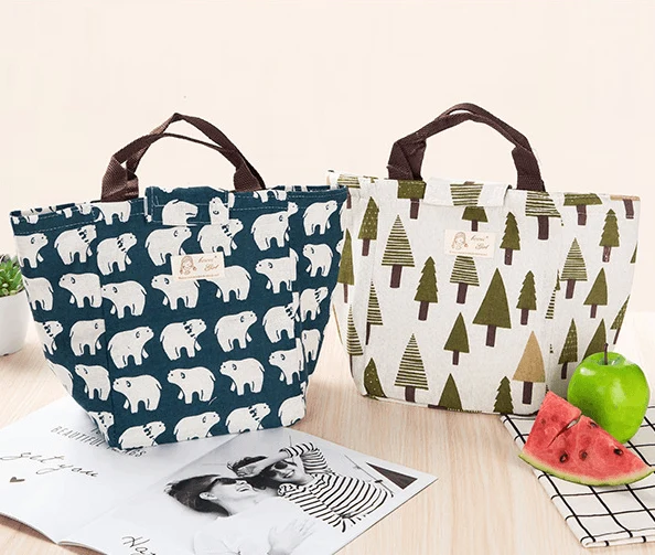 Canvas Thermal Lunch Bags