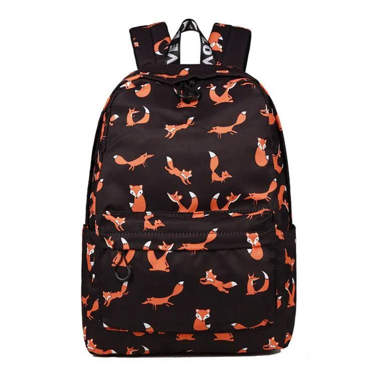 Fox Print Backpacks