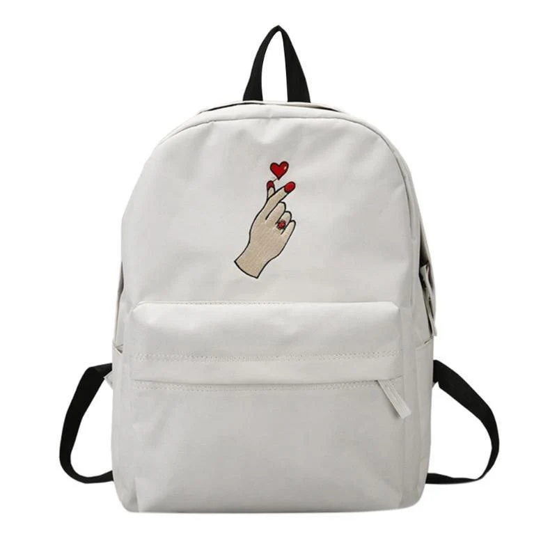 Embroidered Rose Love Backpacks