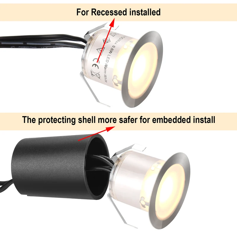 LED deck lights 10pack without transformer
