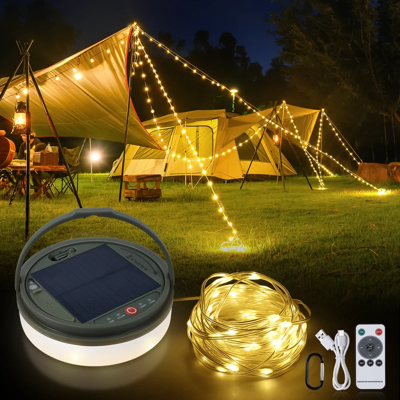 SMY Lighting 4 in 1 Solar Camping String Lights