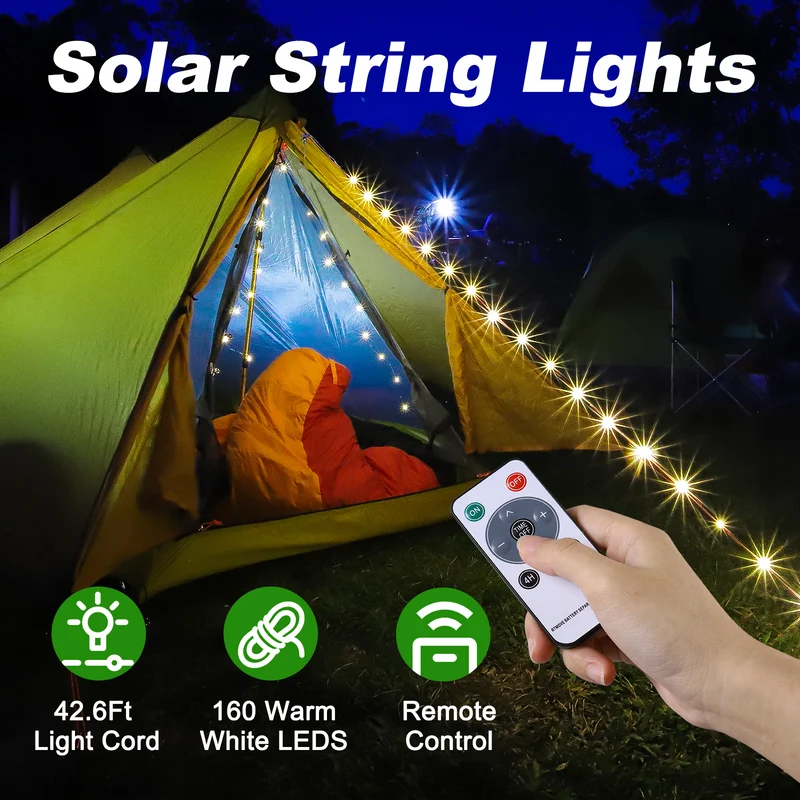 SMY Lighting 4 in 1 Solar Camping String Lights