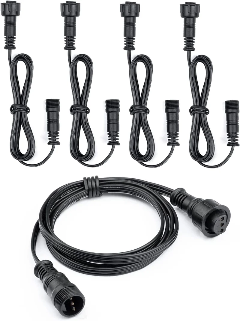 5Pack Extension Cable Cord 3Pin for SMY Lighting 3color deck lights