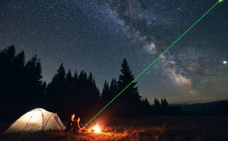 Green Laser Beam Flashlight