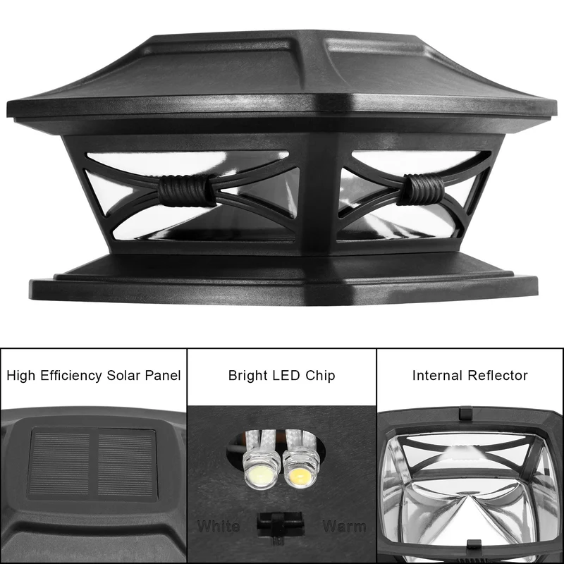 Solar Post Lights 4Pack