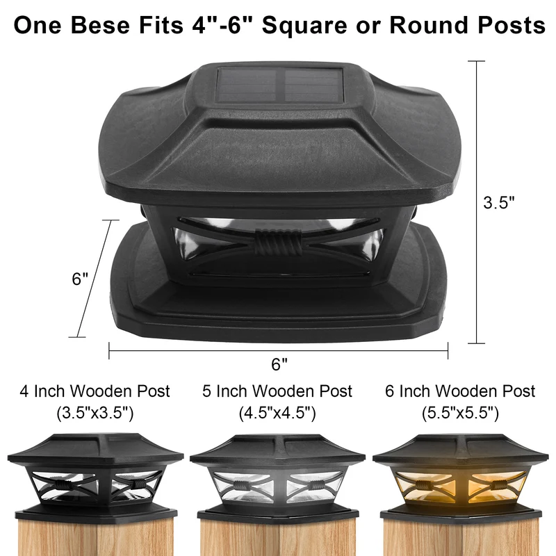Solar Post Lights 4Pack