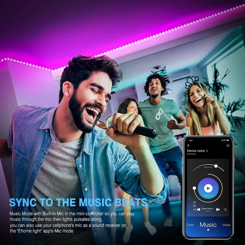 USB Led Light Strips with Music Sync