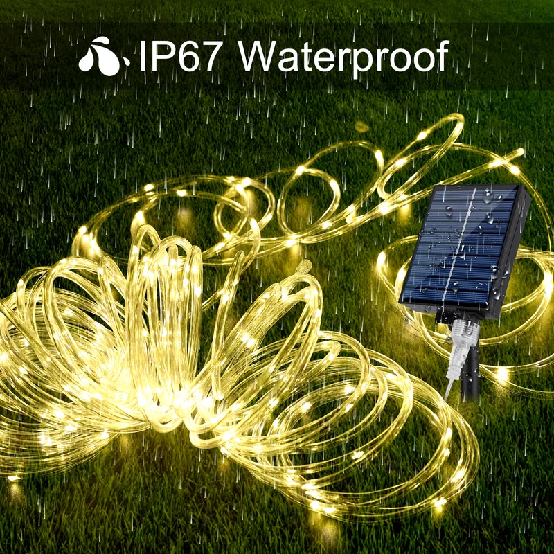 Solar Rope Lights Outdoor 72FT 200 LED