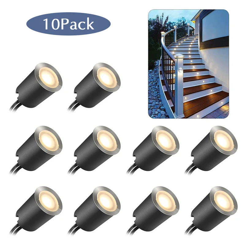 LED deck lights 10pack with transformer