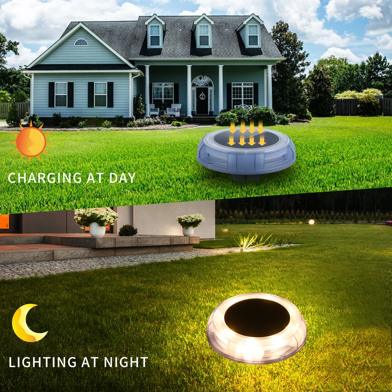 Solar Disk Lights 4pack